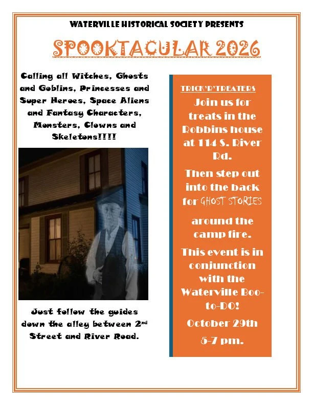 2026 Spooktacular flyer from the Historical Society.
