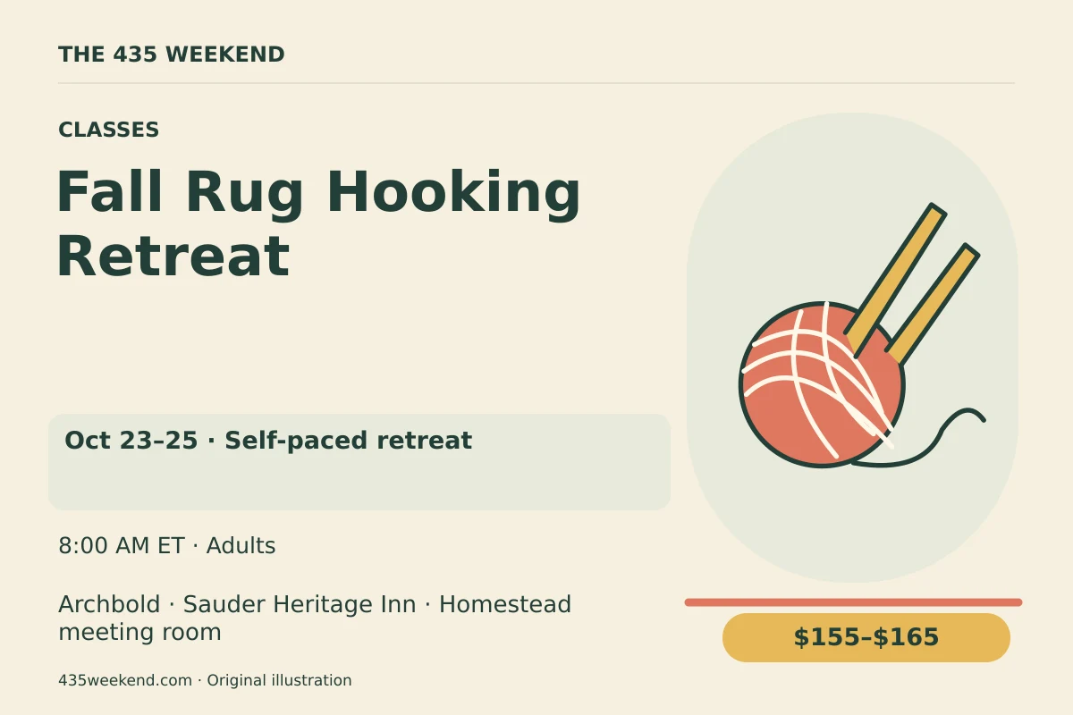Fall Rug Hooking Retreat · photo 2