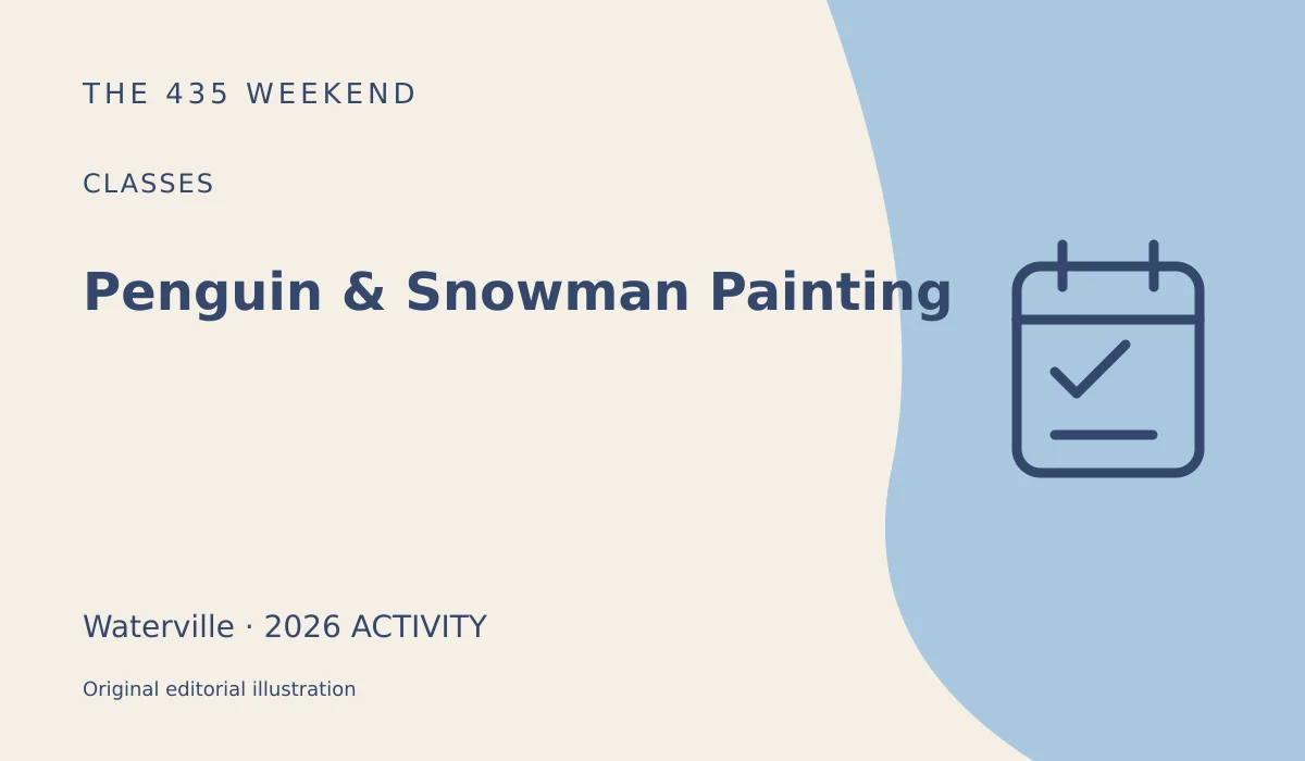 Penguin & Snowman Painting